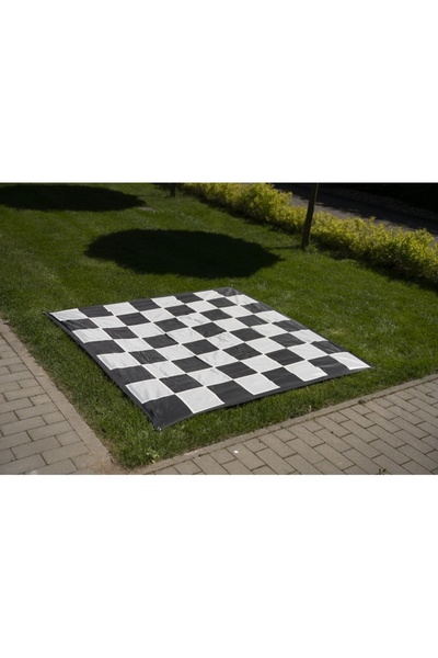 Sunrise Chess & Games Tablă de șah din nailon pentru șah de grădină cu câmp d...