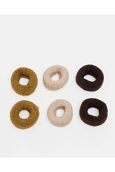 REDTAG Women Assorted 6 Piece Scrunchie Set