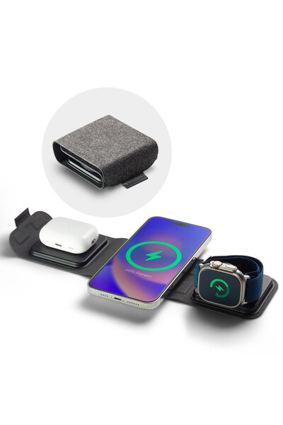 OEM Mophie 3-in-1 Travel Charger with Magsafe Charge Adapter Μαγνητικός πολυφ...