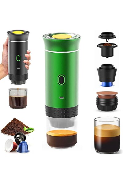 PWR Portable Espresso Maker 3 in 1 Travel Coffee Machine For Camping With USB...