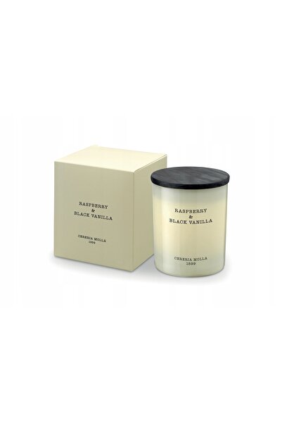 NO BRAND Lumânare parfumată CERERIA MOLLA Premium Zmeură și Vanilie Neagră 230 g