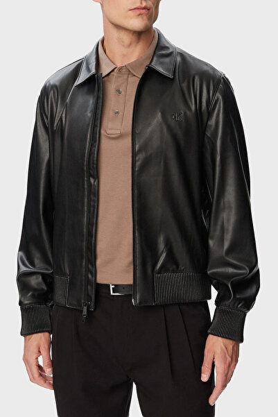 Calvin Klein Logolu Regular Fit Ceket Yaka Mont LV04RG406GUB1 Erkek MONT LV04...