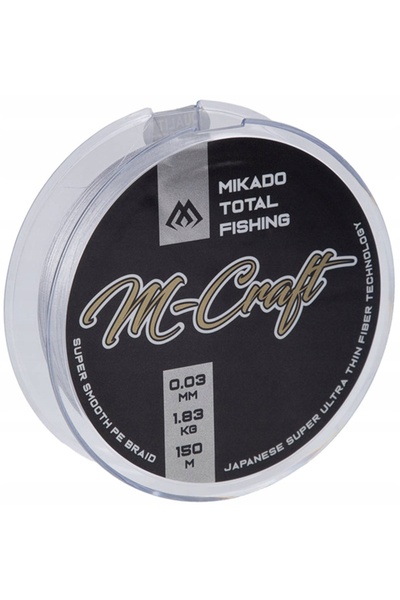 Mikado Plecionka M-Craft Braid 0.08 mm / 150 m Oțel-gri