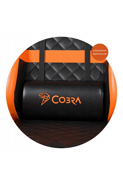 COBRA Fotel Draco CRF193 Negru-portocaliu