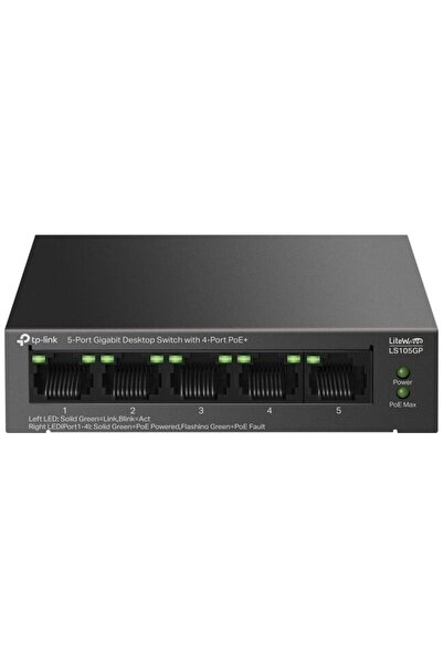 NO BRAND Switch TP-LINK LS105GP Gigabit Ethernet, 5 porturi, Funcție PoE