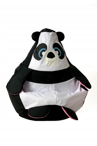 innature Pufa worek GO GIFT Panda Negru-alb XL 130 x 90 cm