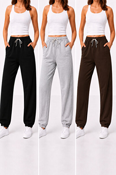 ZİYMO 3-Piece Women's Rubberized Trackpants