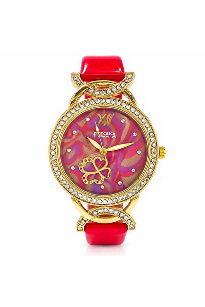 Watch Ceas de dama Francesca di Geneva FF350, rosu, stil casual