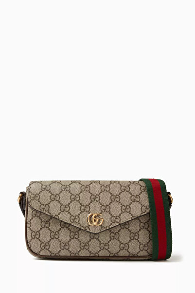 G&G Mini Ophidia Bag in G-G Supreme Canvas