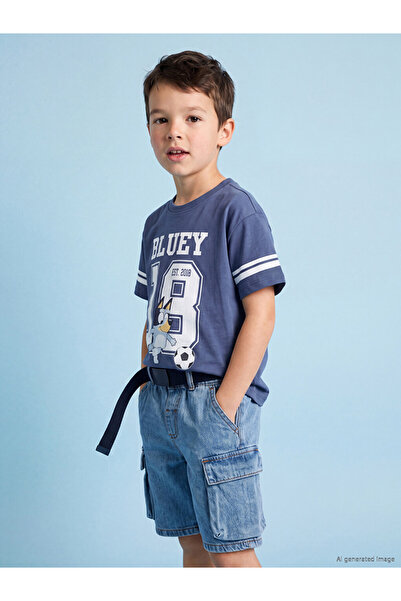 LC Waikiki Esvab • Modern & Distinctive Zero Roba Collar Bluey Printed Boys' ...