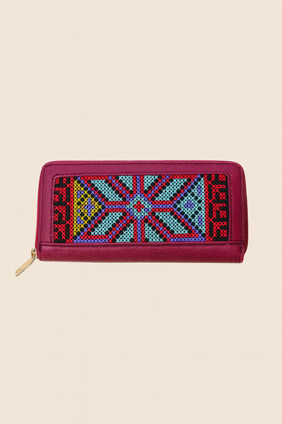 Kanyaka Indian Handcrafted Kutchi Embroidered Wallet