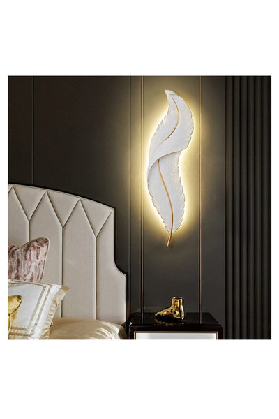 LUSTRAX Φωτιστικό τοίχου ANT8001/90 F ενσωματωμένο LED 90 εκ. |   λευκή/χρυσή...
