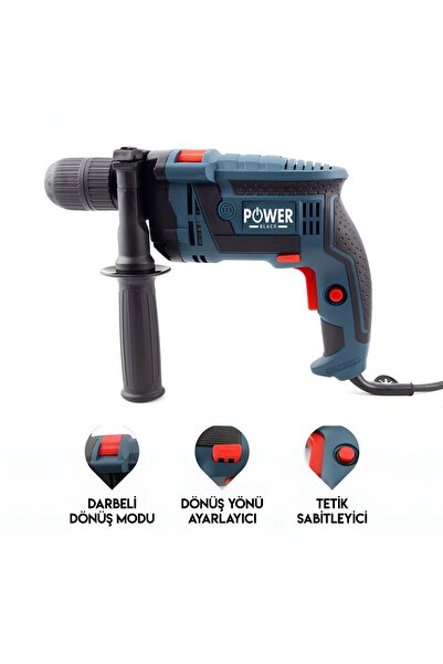 POWER BLACK 13 MM ELEKTİRİKLİ DARBELİ MATKAP