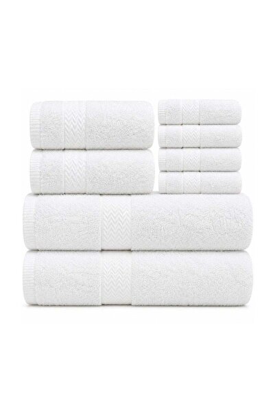 Generic Bliss Casa 8-Piece Towel Set, 100% Combed Cotton 550 GSM Superior Qua...