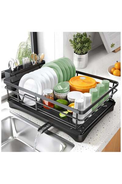 Generic Dish Drying Rack - Stainless Steel Dish Rack for Kitchen Counter, Lar...