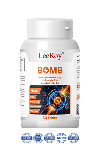 LeeRoy Bomb (NAD+PQQ ve KOENZİM Q10 RESVERATROL) 30 Tablet