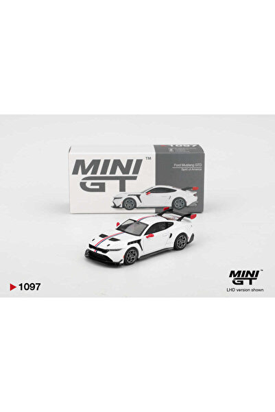 mini gt 1/64 Ford Mustang Gtd Spirit of America Mgt01097 Diecast Model Car