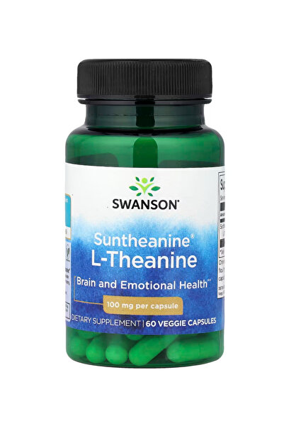 SWANSON Amino Acid, Suntheanine L-Theanine Brain & Cognitive 100 mg 60 Veggie...