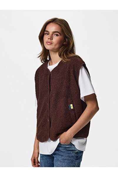 PIECES Weste PCKATTY TEDDY