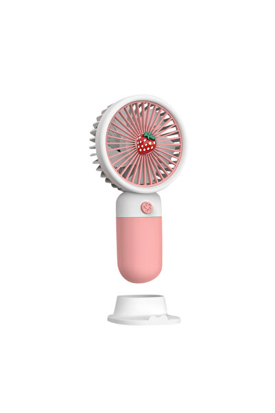 Choice5 strawberry USB Mini Wind Power Handheld Fan Convenient And Ultra-quie...