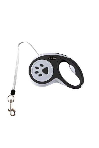 azrlyaonline Reel Dog Walking Leash Black Gray 3Mt