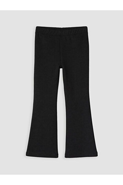 LC Waikiki Lcw Kids Black Elastic Waist Spanish Leg Girl's Leggings