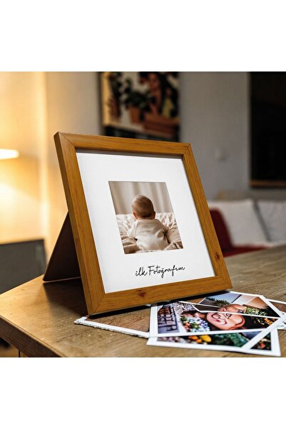 arel sanat My First Photo Baby Ultrasound Frame White 20X20 Frame with Passpo...