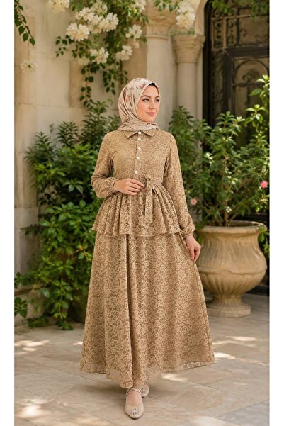 Moda Fatma dantel astarlı elbise