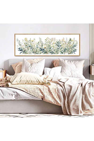woodhomeworks Tek Parça Gerçek Ahşap dikey Panorama Çerçeveli Tablo