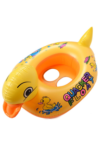 Toyska Duck Ring with Diaper for Children, 70 x 55 cm, yellow