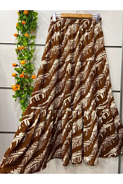 edu collection Patterned Gofre Skirt Three Layers