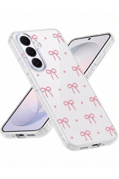 Rivor Samsung Galaxy S26 Plus Uyumlu Kılıf Kamera Çıkıntılı Fiyonk Desenli İn...