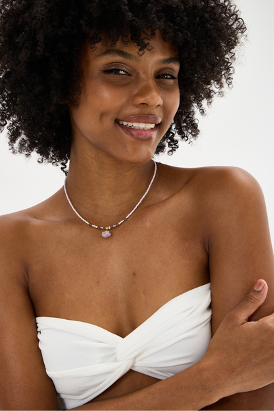 JİMNY JEWELRY Sea Candy Miyoki Bead Necklace
