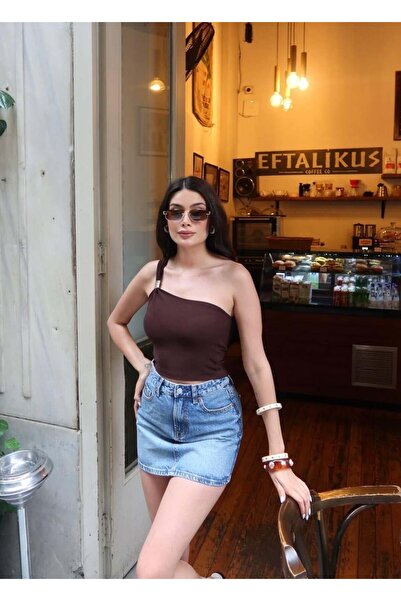 MODA DURAĞI НОВА ТЕК АКСЕСОАР ЗА РАМИНОСТРАННА ЧАНТА БЛУЗ Кафяв