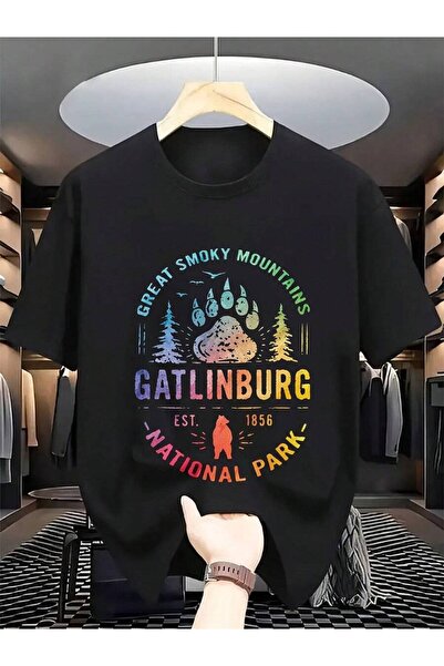 01THEONE Gatlinburg Tennessee Great Smoky Mountains 0" - قماش محبوك قابل للتن...