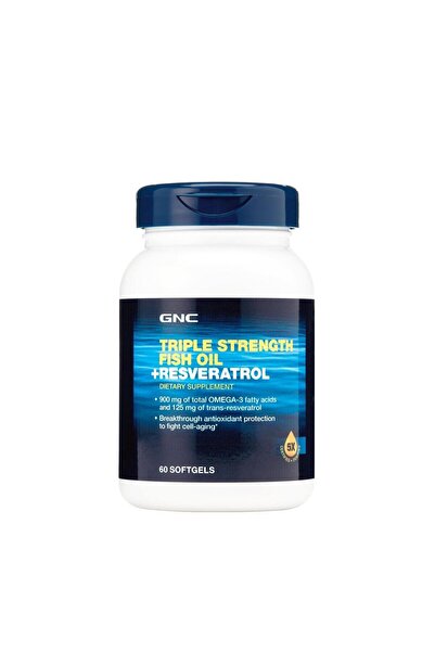 GNC Ulei de Peste + Resveratrol Triple Strength 60cps moi