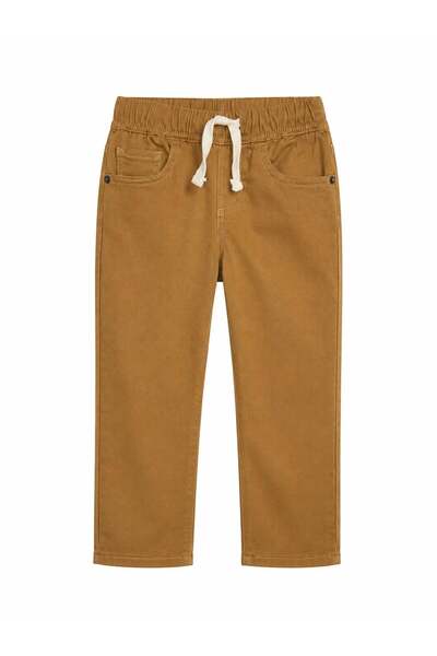 GAP Kids Gap Boys' Elastic Waist and Lace-Up Pants 2-4 Years Old Brown