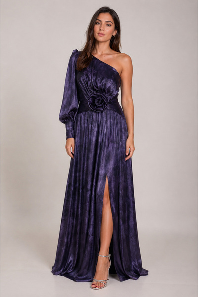 Ella Collection ΝΟΑ Φόρεμα με Γυαλιστερό Ντεγκραντέ Βέλο Φιλάρισμα