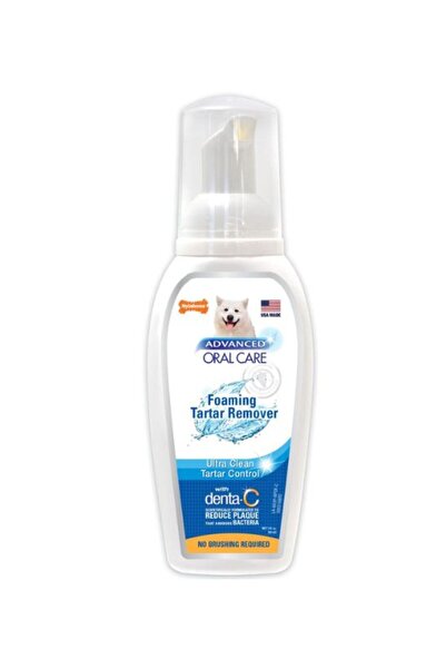Nylabone Advanced Oral Care Foaming Tartar Remover Dental Care for Dogs 4oz