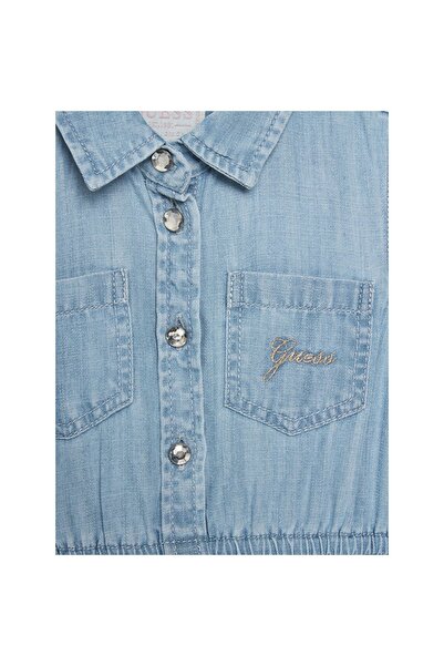 Guess Rochie din denim pentru fete K5RK19D3X30 Albastru
