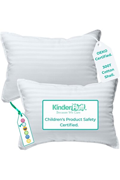 mucize Kinder Fluff Kids Pillows (2 Pieces) - Single Twin Pillows for Kids 30...
