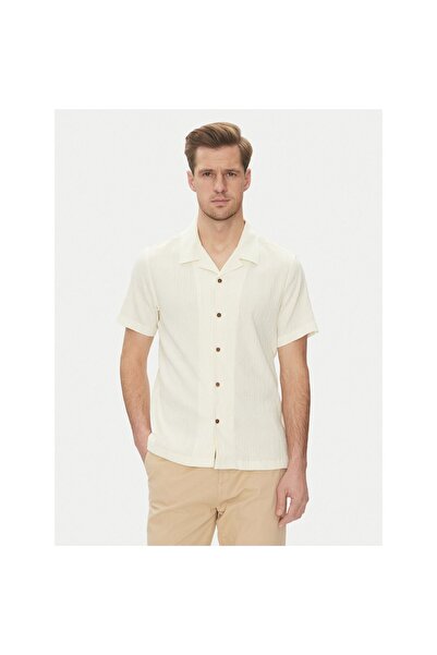 Guess Cămașă bărbătească M5GH67WH340 Crem