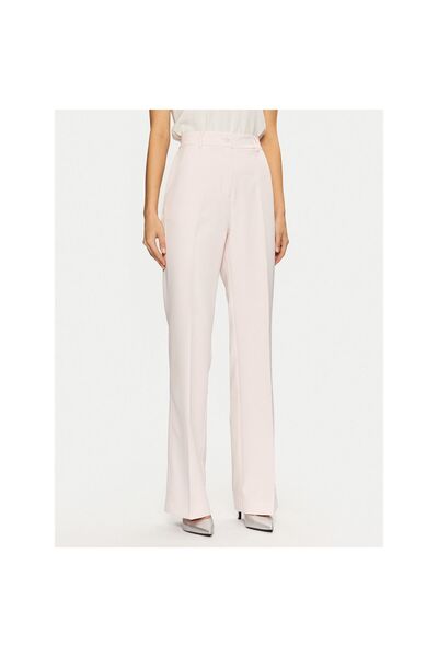 Guess Pantaloni de damă din material textil W4YB30WFWX2 Roz