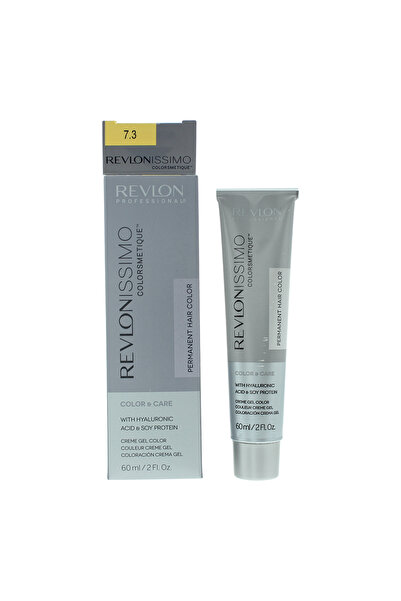 Revlon Revlonissimo Colorsmetique Vopsea de păr permanentă 7.3 Blond Auriu 60 ml