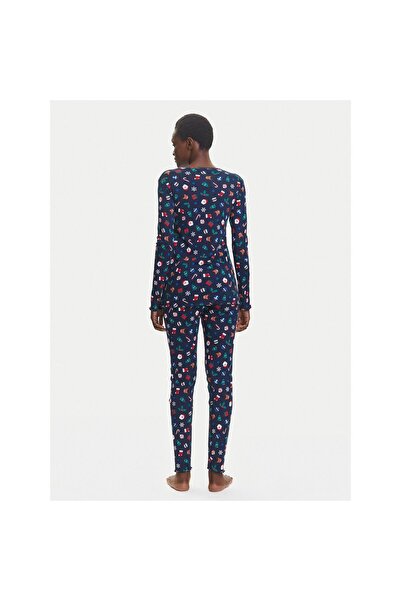 United Colors of Benetton Pijamale de damă 3SUP3P03N Bleumarin