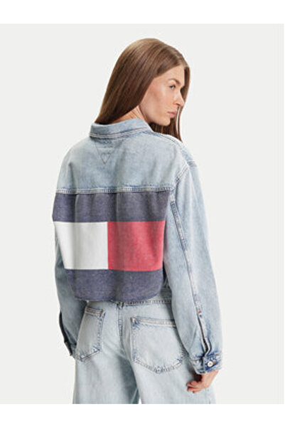 Tommy Jeans Jachetă de blugi pentru femei DW0DW21063 Multicolor