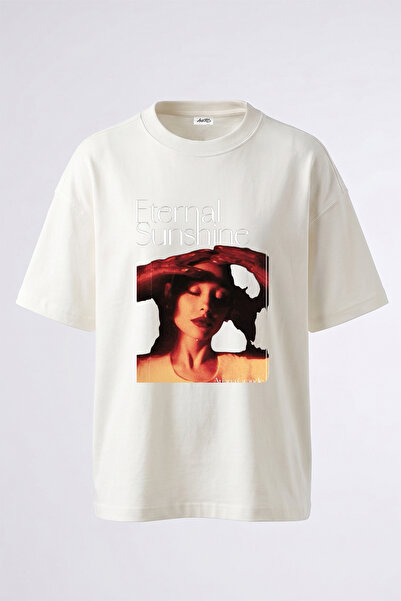 Anetos Eternal Sunshine_1 Design Printed Oversize White T-Shirt