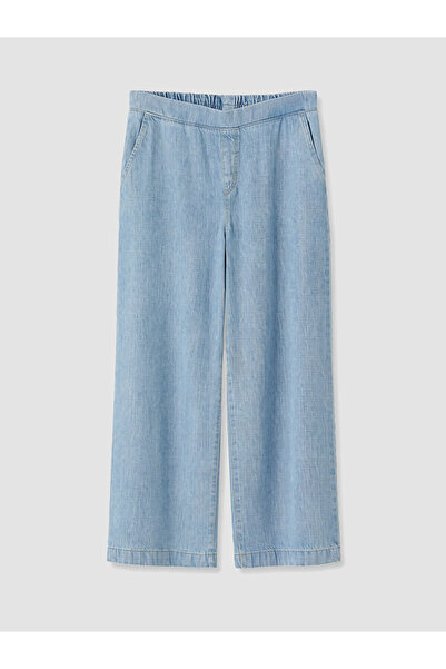 LC Waikiki Nevavm Big Size Wideleg Women's Jean Pants with Difference