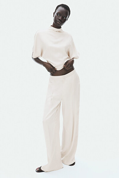 H&M Bol Kesimli Saten Pantolon