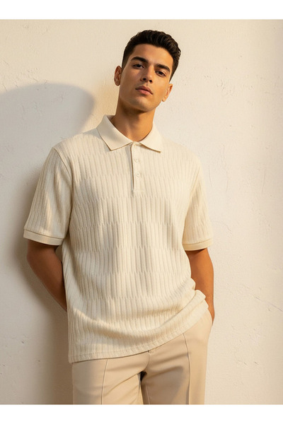 FAV JACQUARD BUTTON POLO